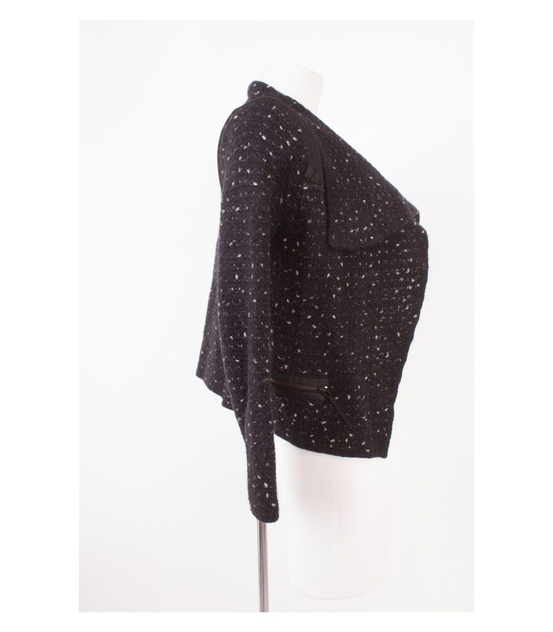 LUISA CERANO Damen Strickjacke Strickblazer Gr. DE 36 Wolle – Foto 2