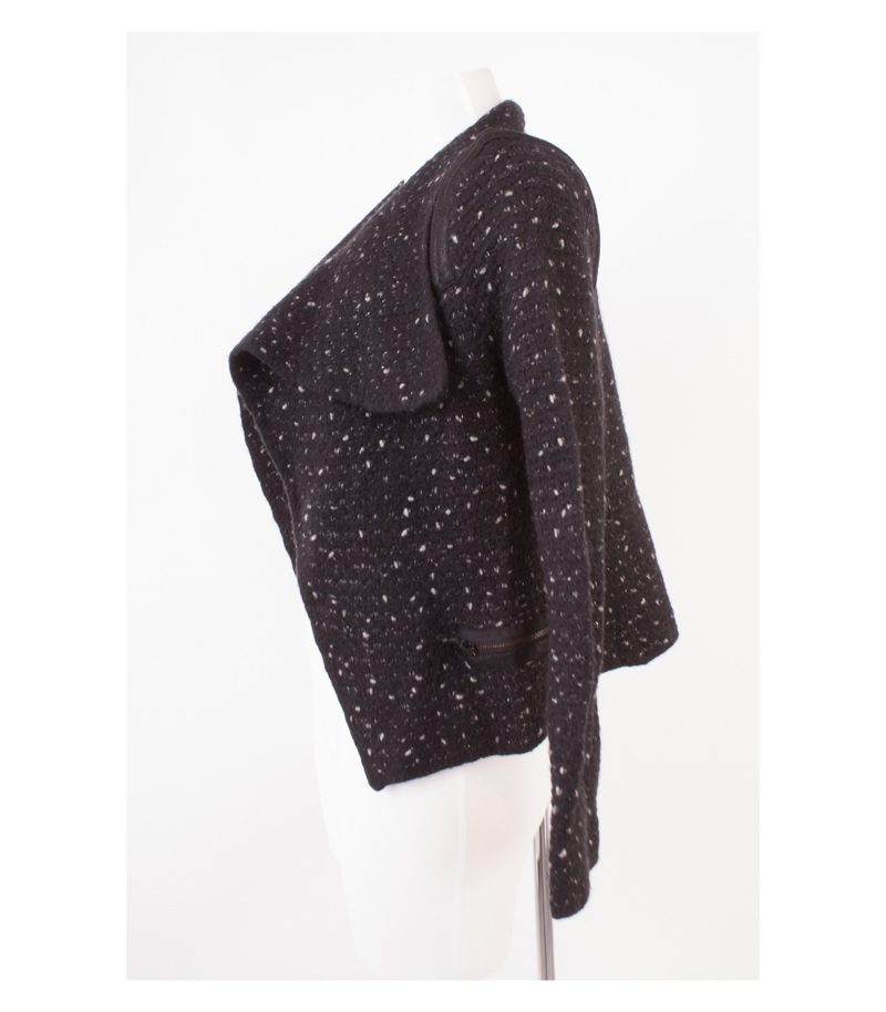 LUISA CERANO Damen Strickjacke Strickblazer Gr. DE 36 Wolle – Foto 3