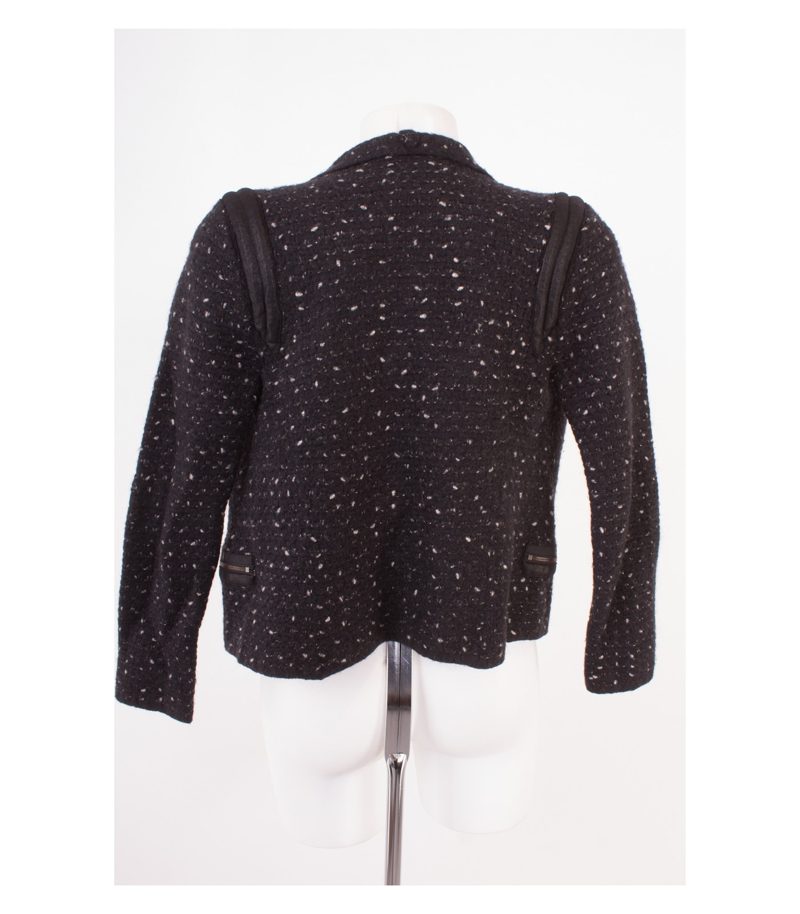 LUISA CERANO Damen Strickjacke Strickblazer Gr. DE 36 Wolle – Foto 4