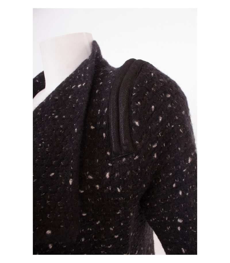 LUISA CERANO Damen Strickjacke Strickblazer Gr. DE 36 Wolle – Foto 6