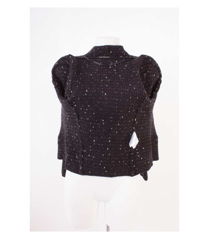 LUISA CERANO Damen Strickjacke Strickblazer Gr. DE 36 Wolle – Foto 7
