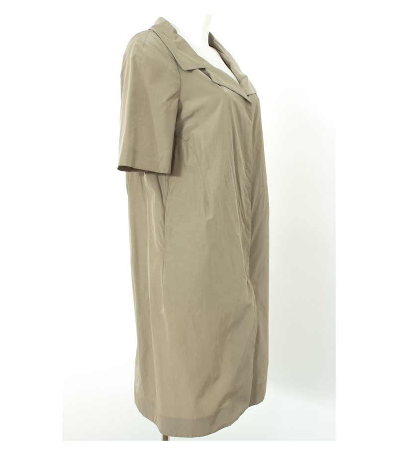 MARNI Damen Kleid Shirtkleid Casual Gr. DE 42 Beigegrau Baumwolle – Foto 2