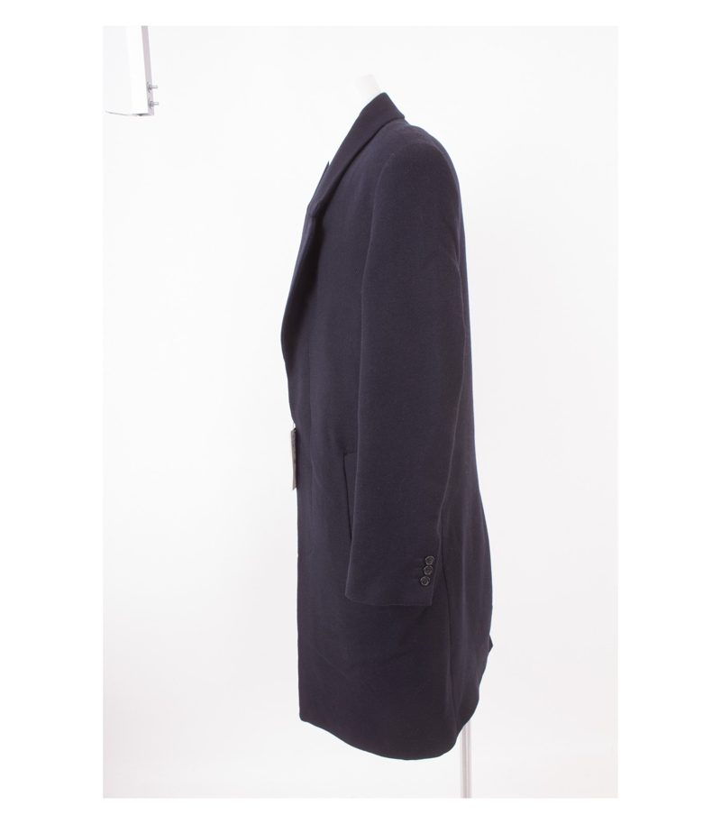 ZARA Herren Mantel Wollmantel Gr. M Blau Neu – Foto 3