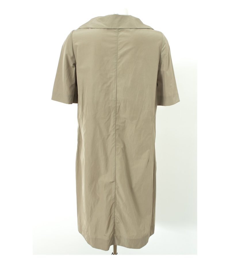 MARNI Damen Kleid Shirtkleid Casual Gr. DE 42 Beigegrau Baumwolle – Foto 3