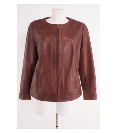 MARINA RINALDI Damen SPORT Lederjacke Gr. DE 44 Leder Neu