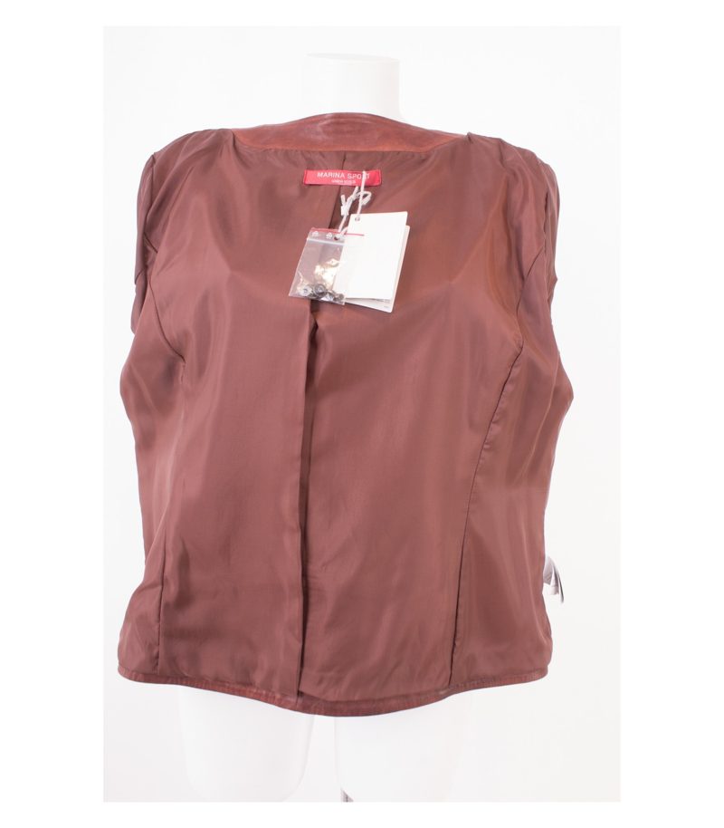 MARINA RINALDI Damen SPORT Lederjacke Gr. DE 44 Leder Neu – Foto 6