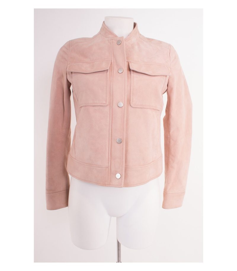 HUGO BOSS Damen Lederjacke Veloursleder Gr. DE 34 Leder Neu – Foto 1