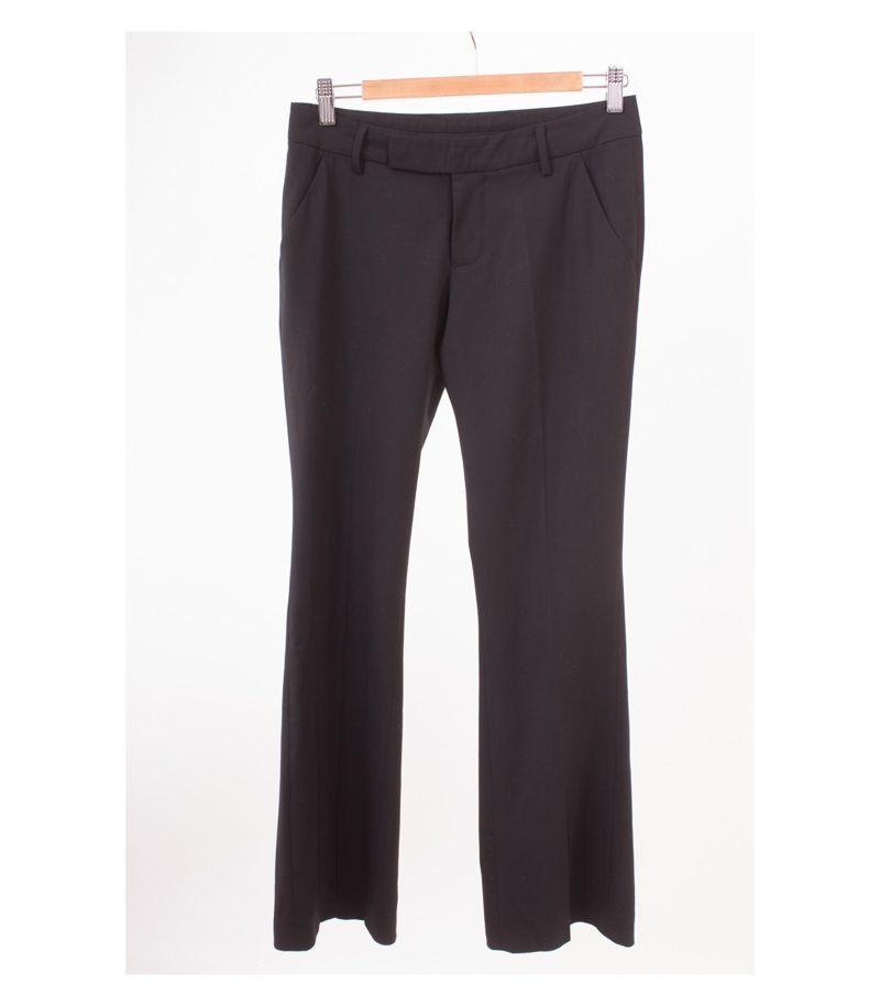 STEFANEL Damen Hose Gr. DE 34 Schwarz – Foto 1