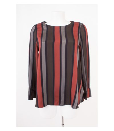 ISCHIKO Damen Oberteil Bluse & Gr. 0 (DE 36) Viskose Seide