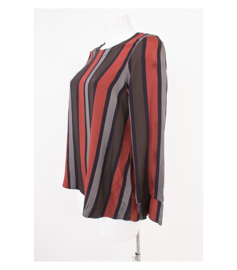 ISCHIKO Damen Oberteil Bluse & Gr. 0 (DE 36) Viskose Seide – Foto 3