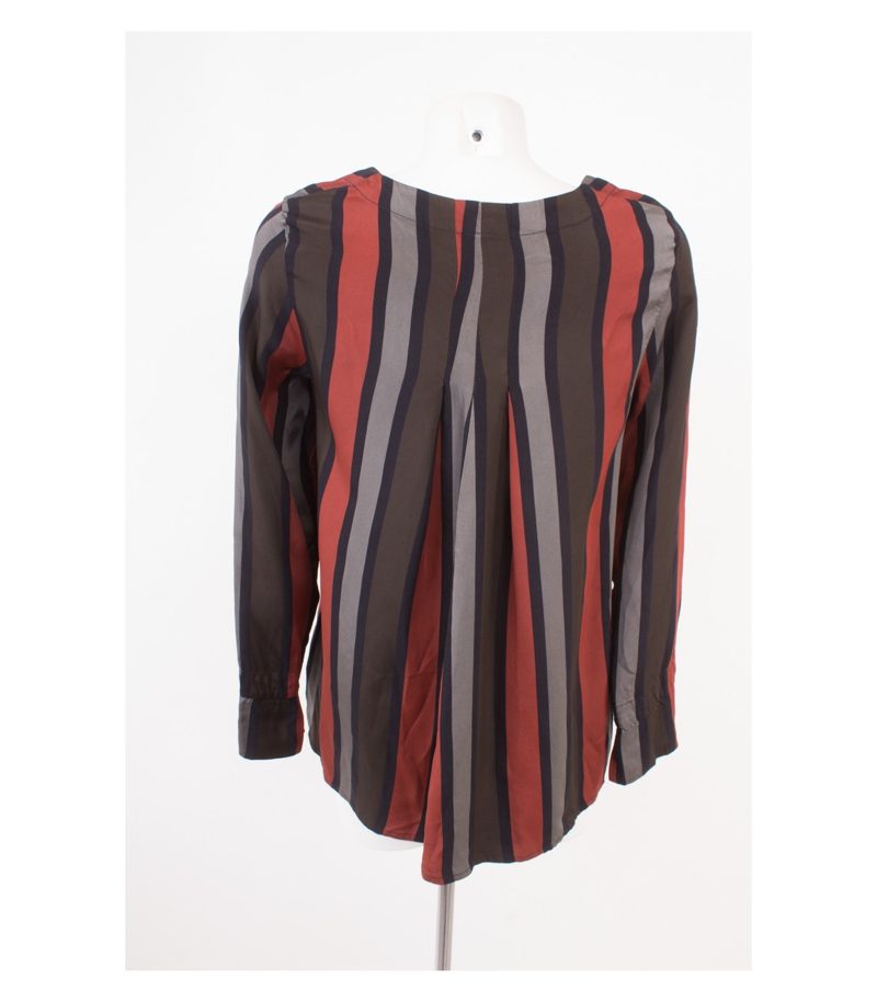ISCHIKO Damen Oberteil Bluse & Gr. 0 (DE 36) Viskose Seide – Foto 4