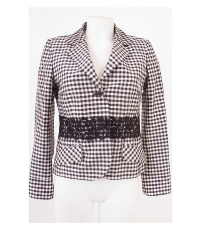 Elegance Paris Damen Blazer Gr. DE 38 Seide