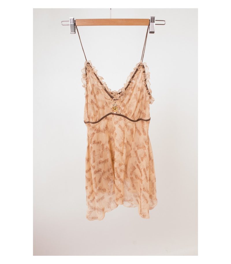 BRUUNS BAZAAR Damen Top Shirt Trägershirt Reine Gr. DE 36 Seide – Foto 1