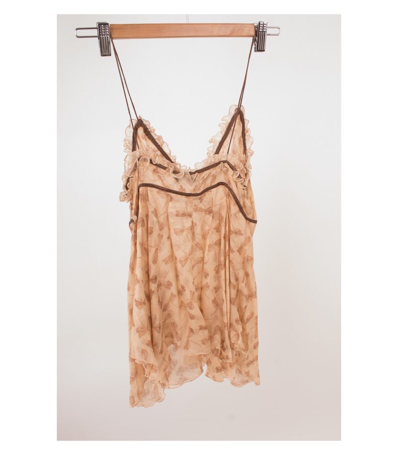 BRUUNS BAZAAR Damen Top Shirt Trägershirt Reine Gr. DE 36 Seide – Foto 2