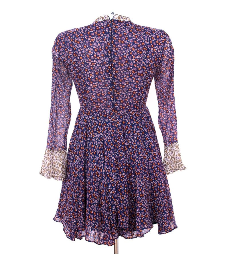 TOPSHOP Damen Kleid Sommekleid Gr. 32 Seide – Foto 3