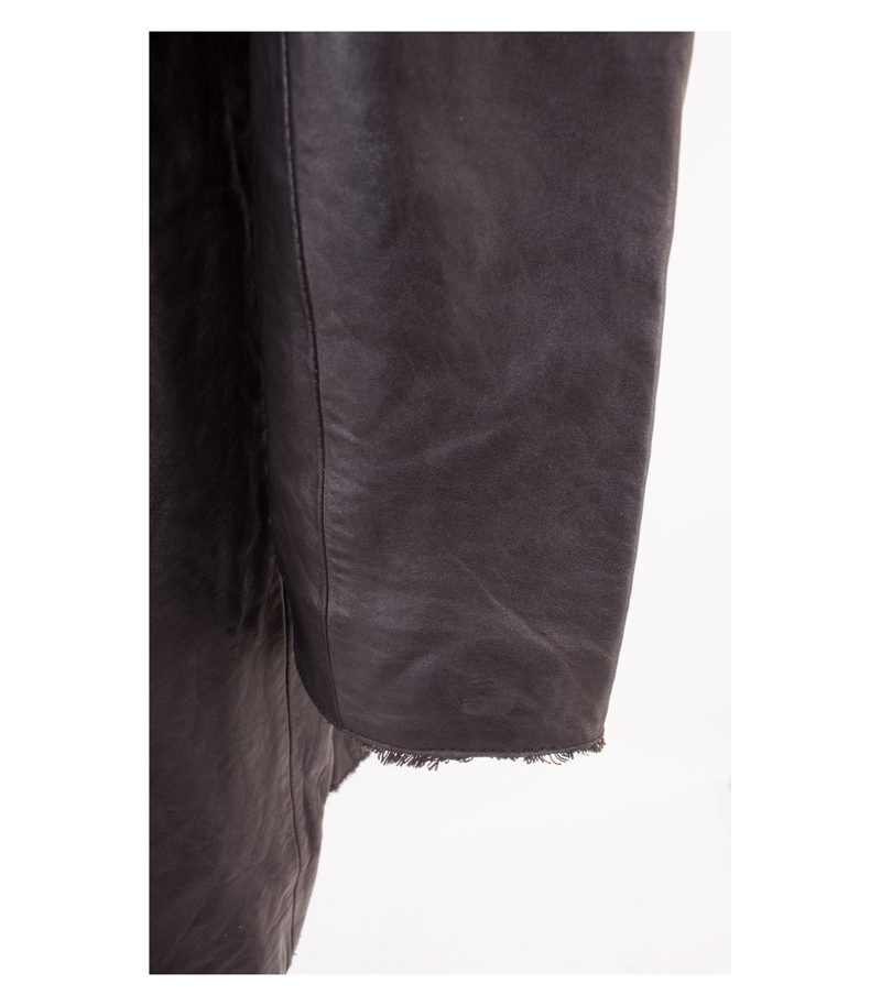 Mantel Ledermantel Leder Damen Gr. L – Foto 4