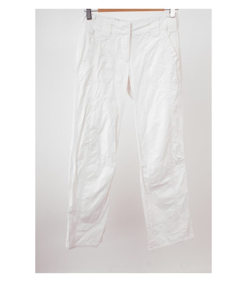 HALLHUBER Damen Hose Gr. DE 34 Weiß – Foto 1