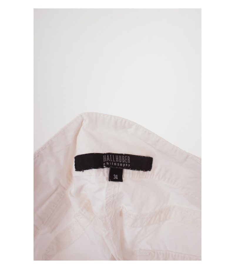 HALLHUBER Damen Hose Gr. DE 34 Weiß – Foto 3