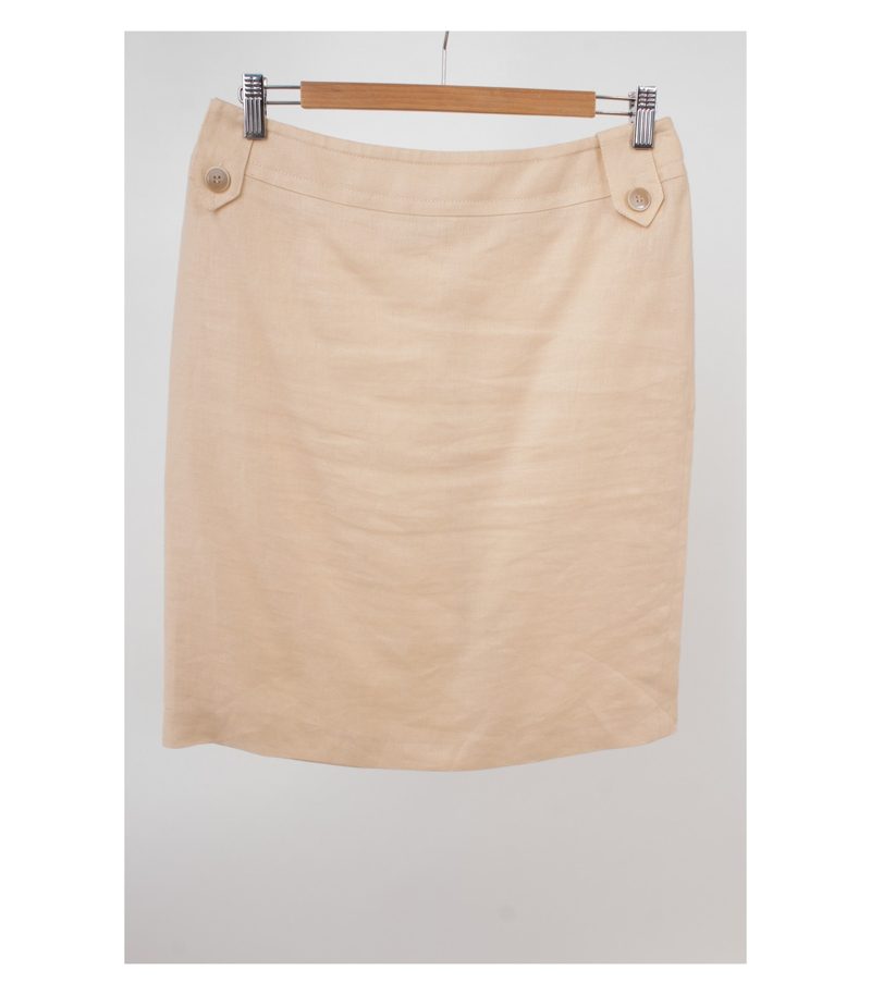 MaxMara Damen Rock aus Gr. DE 40 Leinen – Foto 1