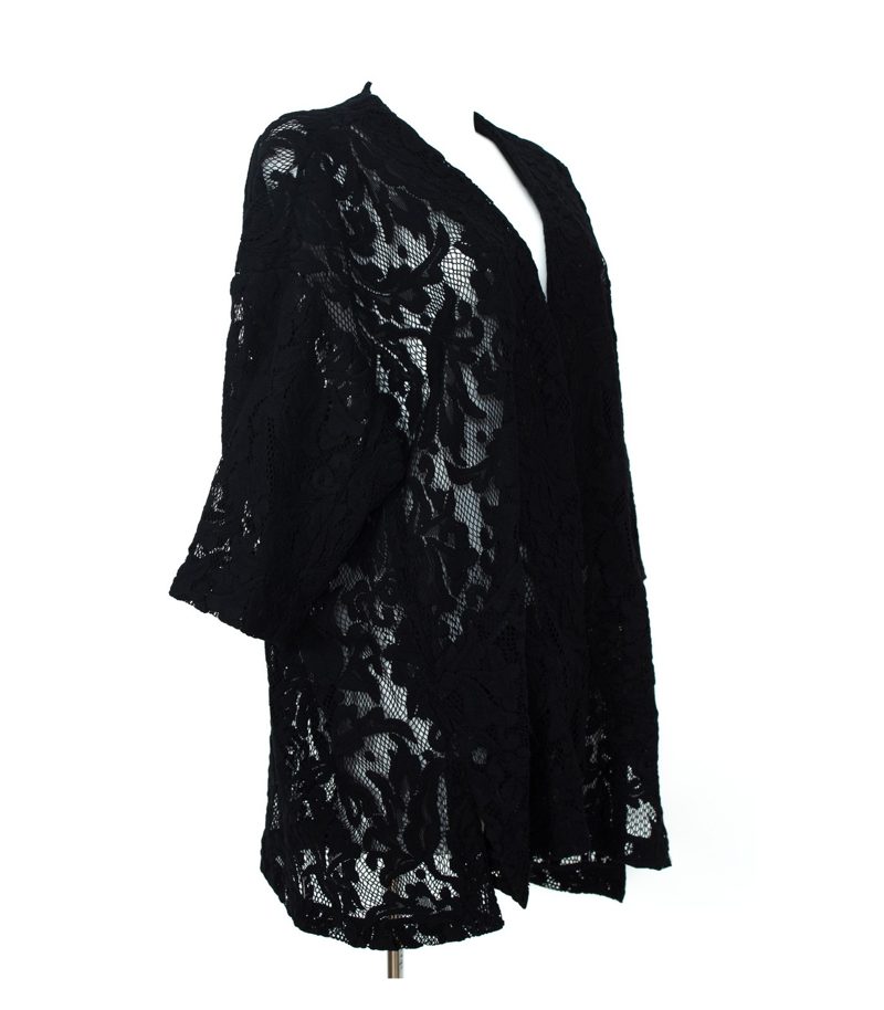 ZARA Damen Guipure Strickjacke Lace Cardigan Gr. M Oversize Strick – Foto 2