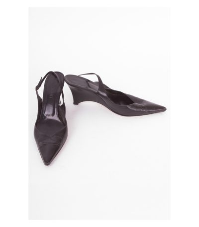 OXITALY Damen Schuhe Gr. EU 41,5 Schwarz Leder