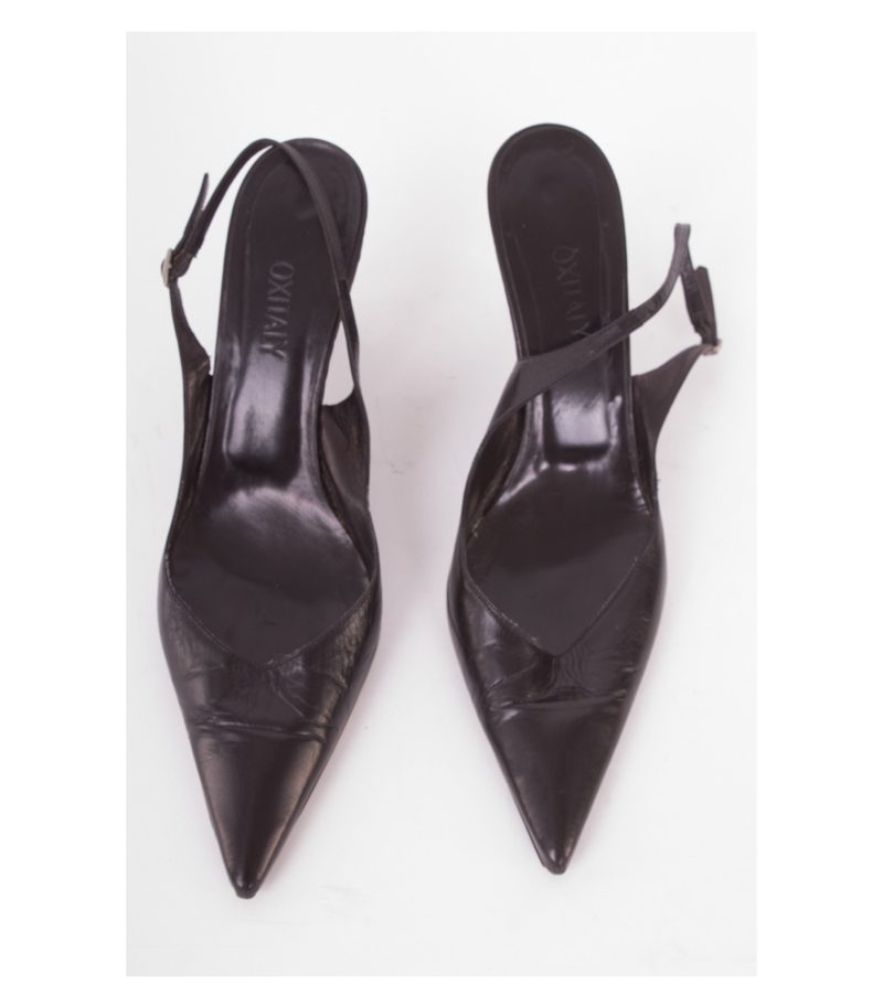 OXITALY Damen Schuhe Gr. EU 41,5 Schwarz Leder – Foto 2