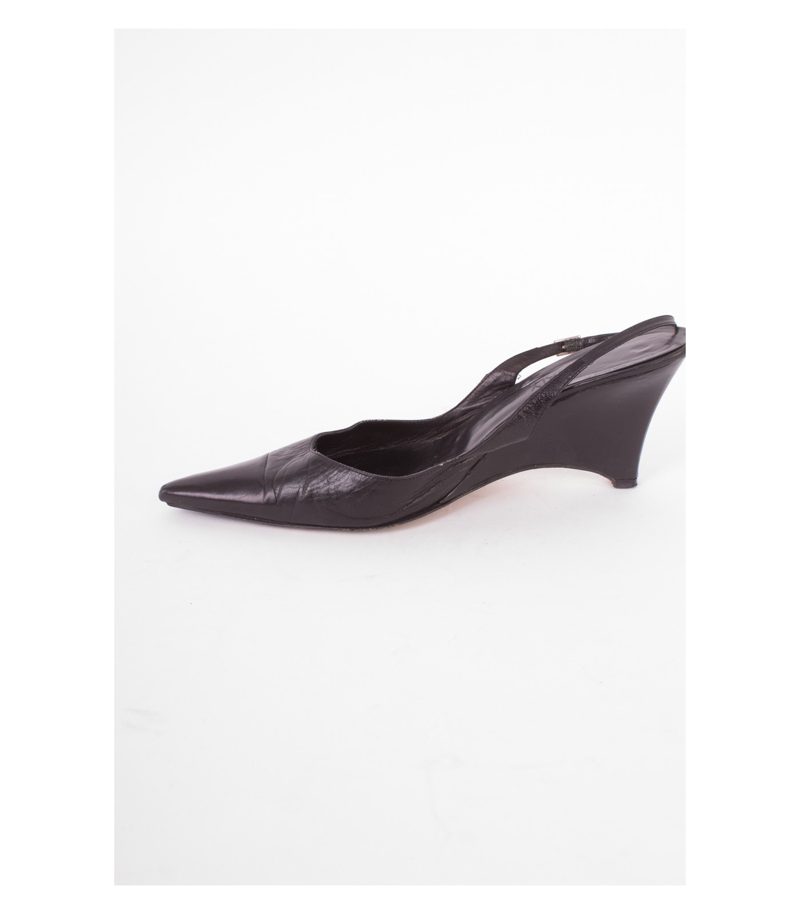 OXITALY Damen Schuhe Gr. EU 41,5 Schwarz Leder – Foto 4