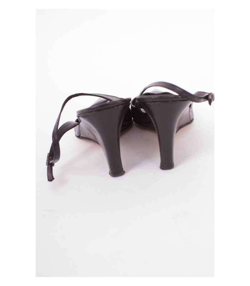 OXITALY Damen Schuhe Gr. EU 41,5 Schwarz Leder – Foto 5