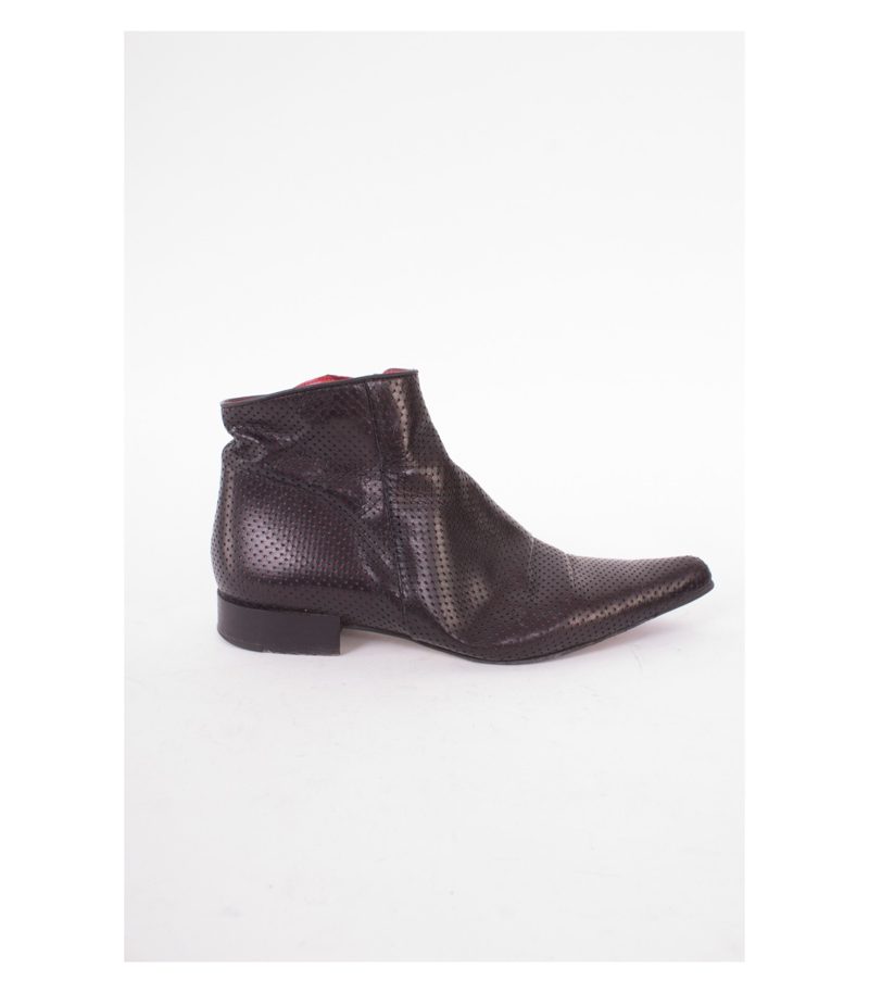 Free Lance Damen Schuhe Stiefelette Gr. EU 37 Schwarz Rot Leder – Foto 3