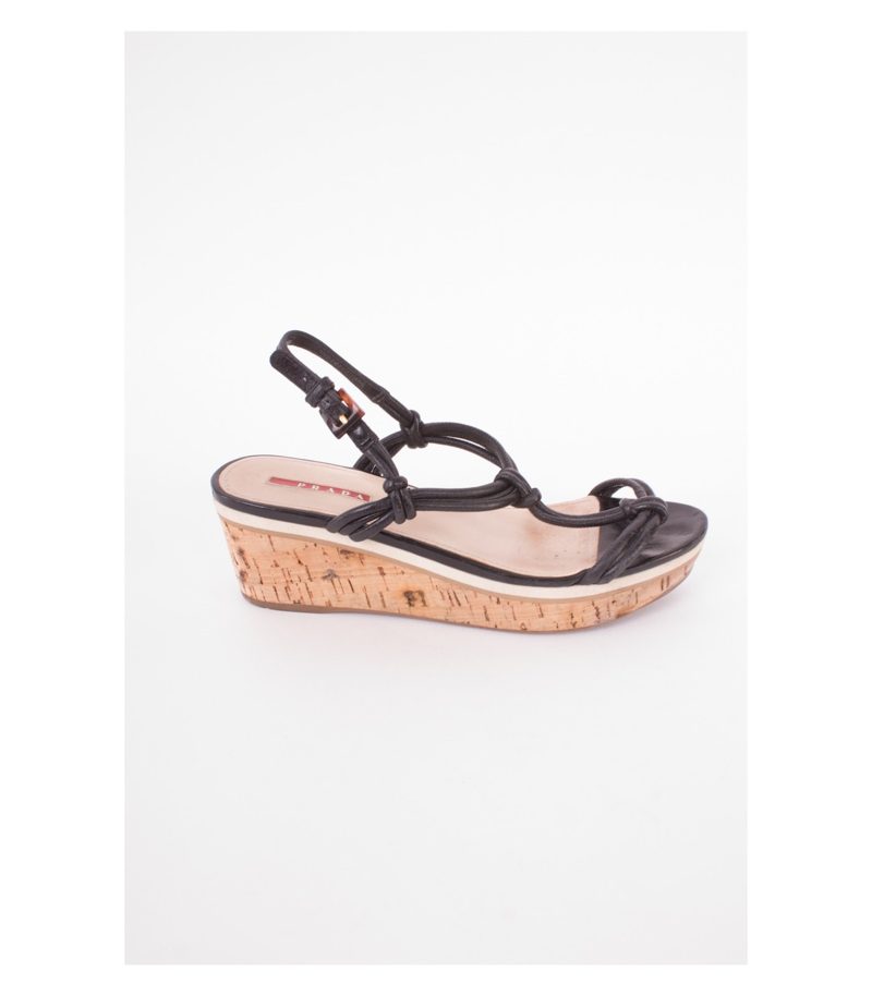 PRADA Damen Plateau Sandalen Gr. EU 39,5 – Foto 2