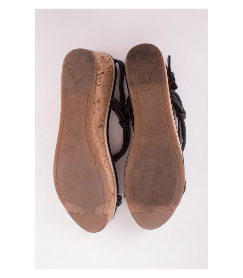 PRADA Damen Plateau Sandalen Gr. EU 39,5 – Foto 5