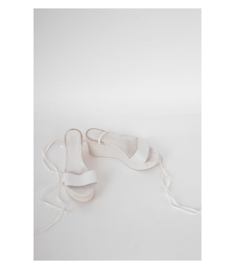 COS Damen Plateau Sandalen Gr. EU 36 Weiß – Foto 1