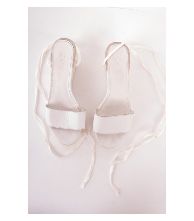 COS Damen Plateau Sandalen Gr. EU 36 Weiß – Foto 2