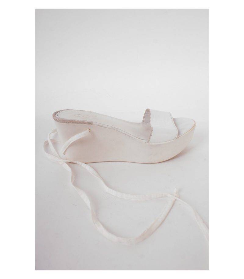 COS Damen Plateau Sandalen Gr. EU 36 Weiß – Foto 3
