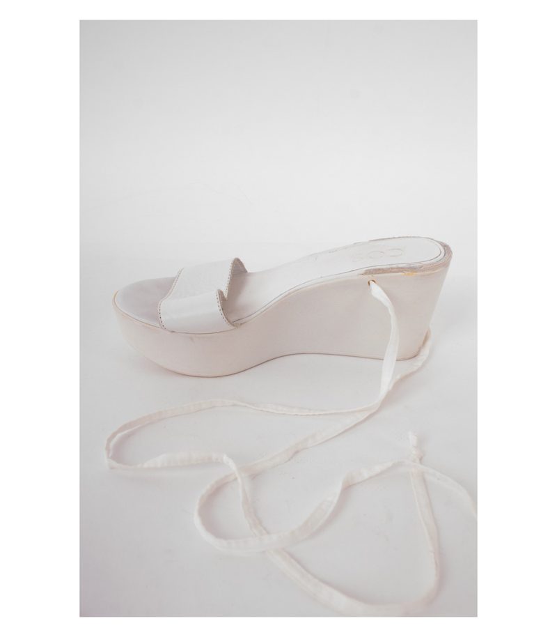 COS Damen Plateau Sandalen Gr. EU 36 Weiß – Foto 4