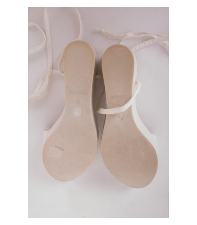 COS Damen Plateau Sandalen Gr. EU 36 Weiß – Foto 6