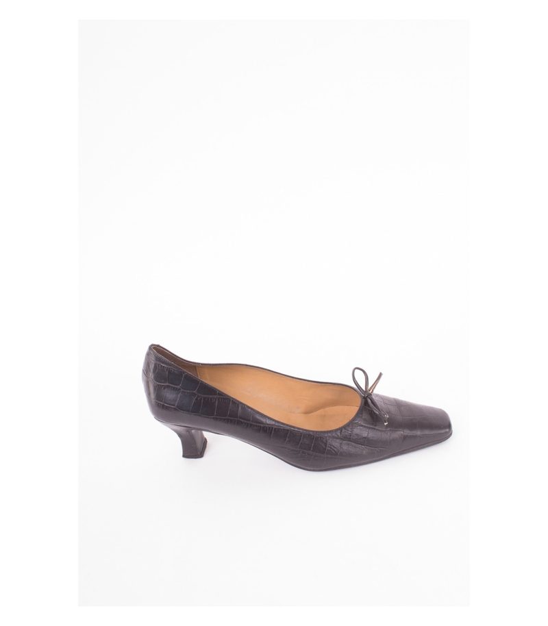 LAURA ASHLEY Damen Pumps Gr. EU 41 Schwarz Leder – Foto 3