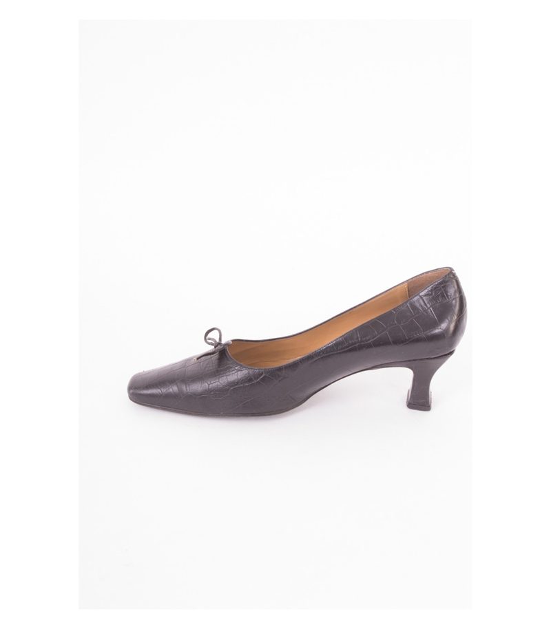 LAURA ASHLEY Damen Pumps Gr. EU 41 Schwarz Leder – Foto 4