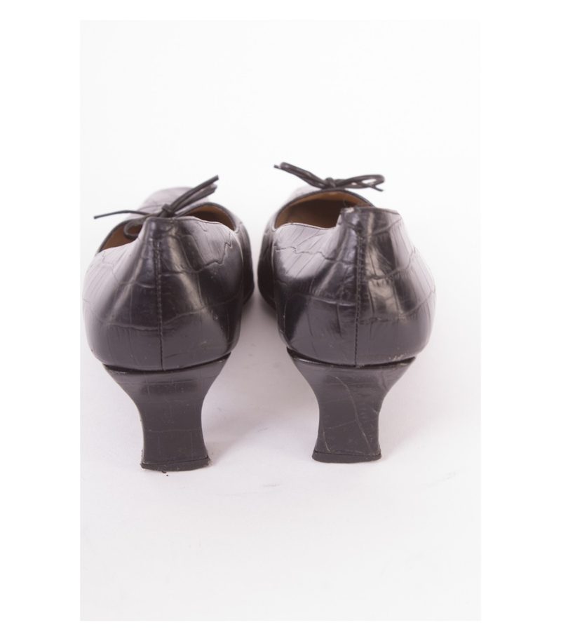 LAURA ASHLEY Damen Pumps Gr. EU 41 Schwarz Leder – Foto 5