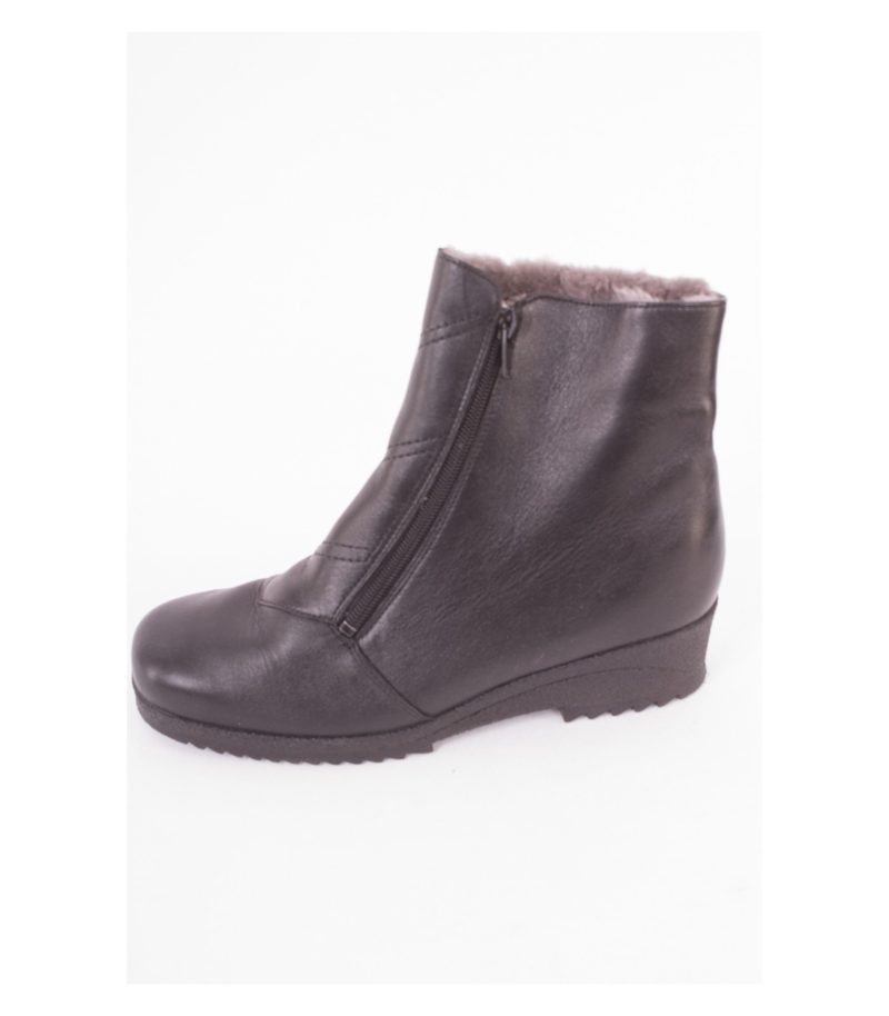 ara Damen Stiefel Winter Stiefeletten Gr. UK 5,5 EU 38 Schwarz Lammfell Leder – Foto 3