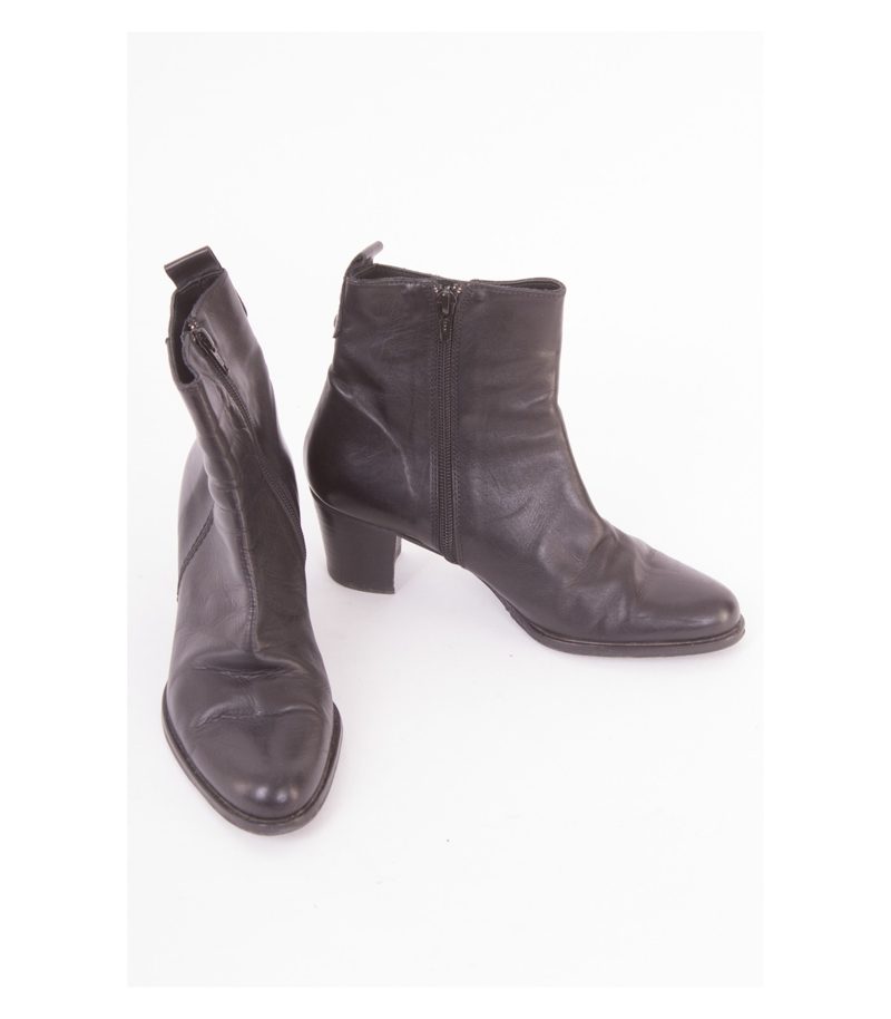 LODI Damen Stiefel Stiefelette Gr. EU 37 Schwarz Leder – Foto 1