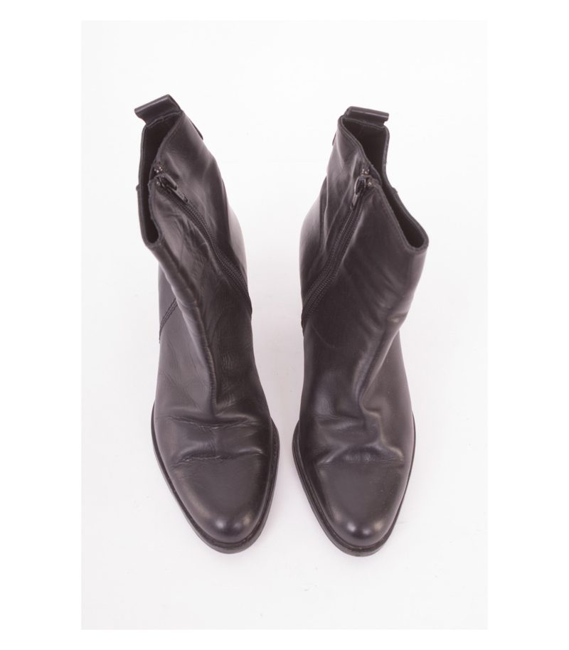 LODI Damen Stiefel Stiefelette Gr. EU 37 Schwarz Leder – Foto 2