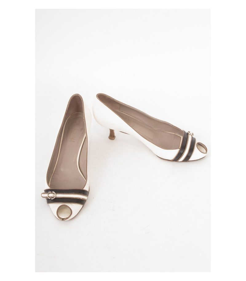 LAUREL Damen Pumps Sandaletten Gr. EU 38 Leder – Foto 1