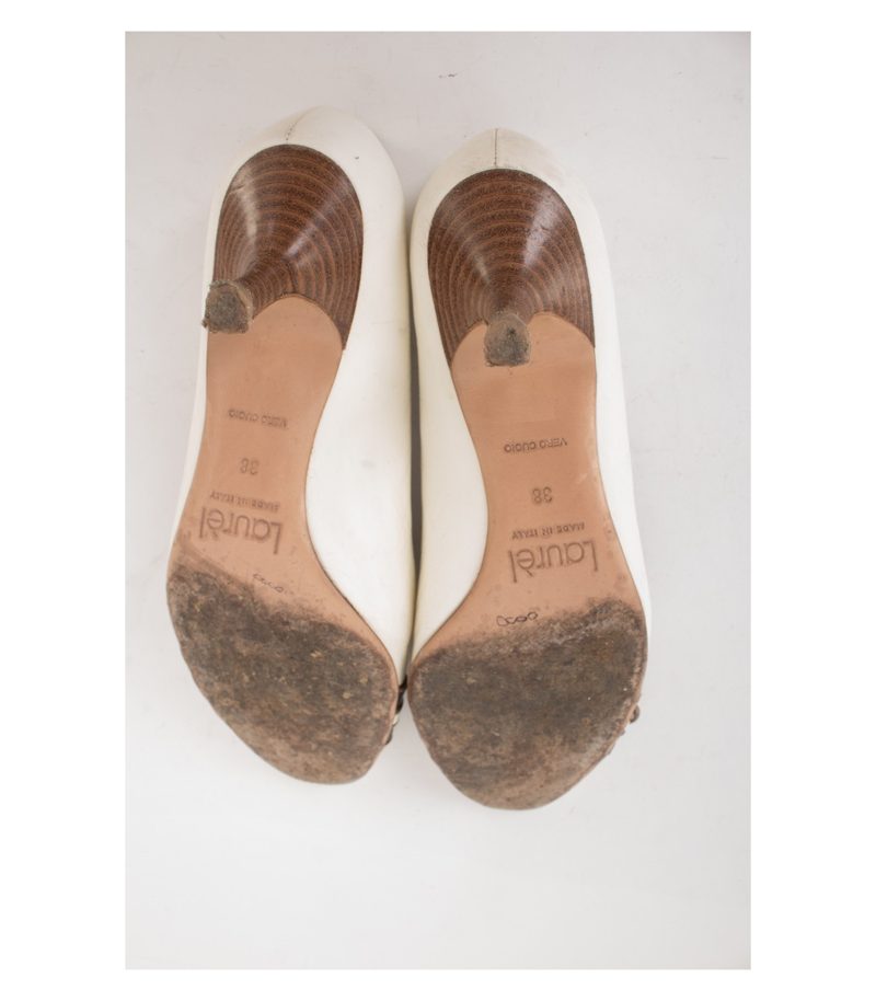 LAUREL Damen Pumps Sandaletten Gr. EU 38 Leder – Foto 6