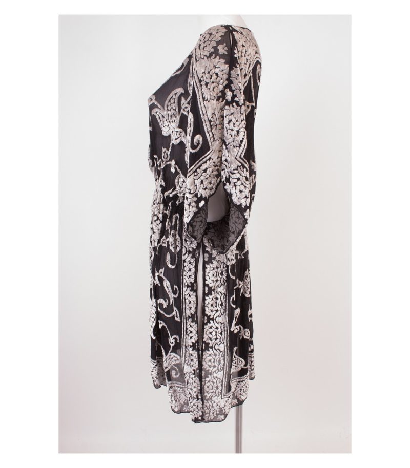 PIERRE BALMAIN Damen Tunika Kleid Gr. 38 Schwarz Weiß – Foto 4