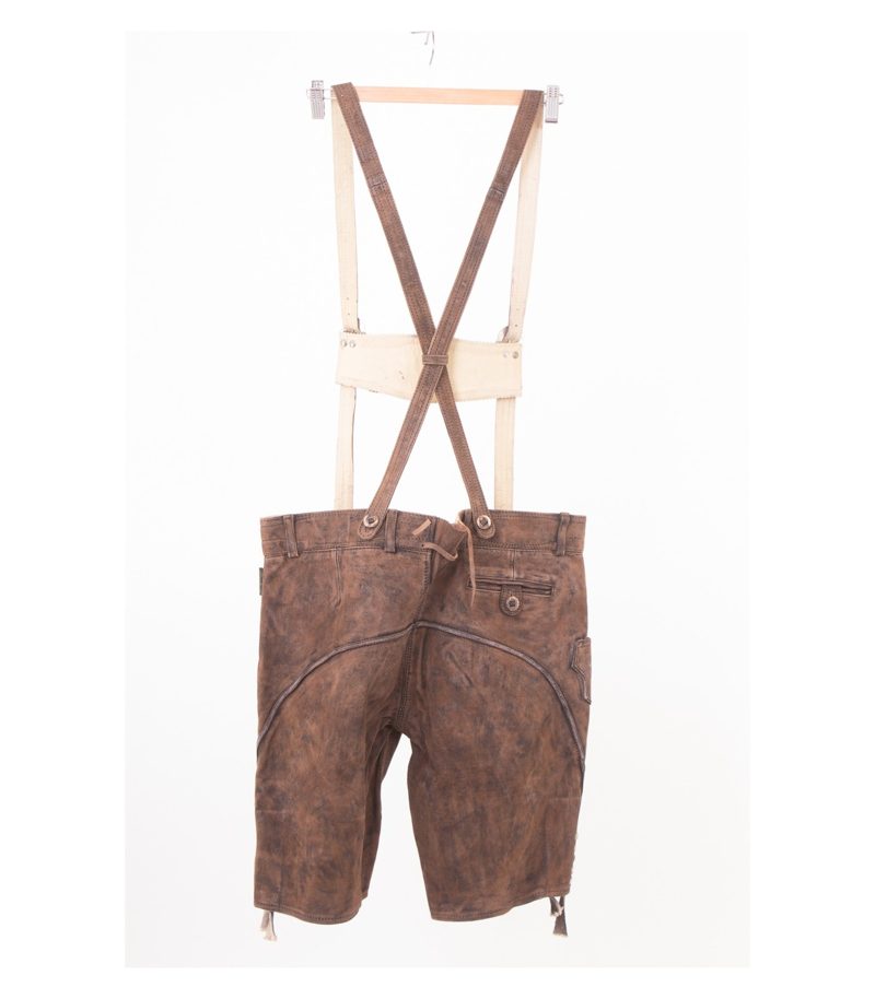 WIESNKÖNIG Herren Trachtenhose Trägern Lederhose Wildleder Gr. 58 Leder Neu – Foto 5