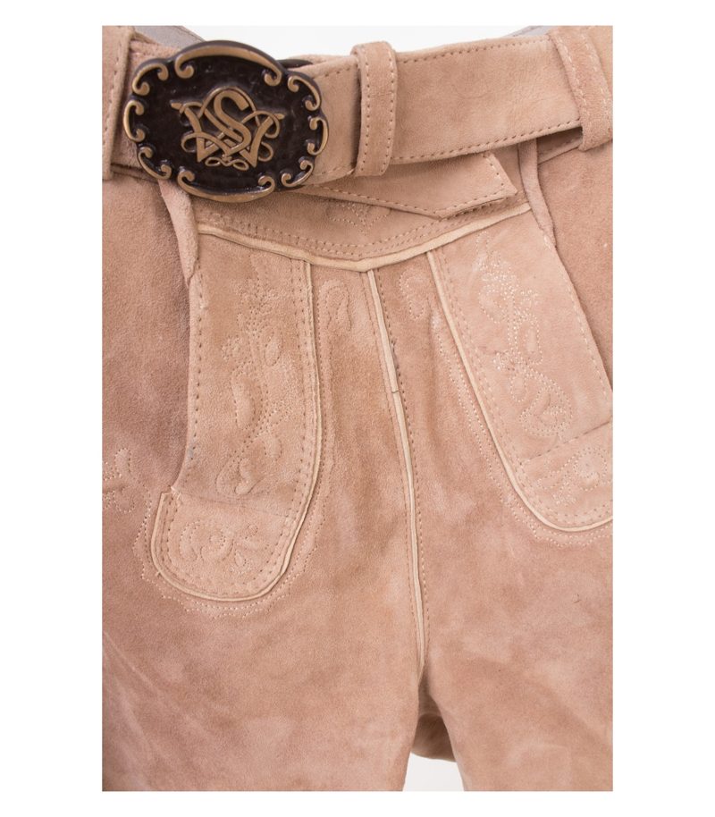 Spieth & Wensky Herren Trachtenhose Lederhose Wildleder Gr. 60 Beige Neu – Foto 3