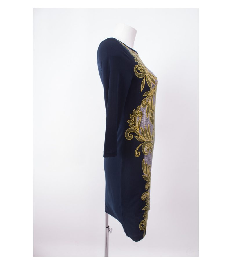 BANANA REPUBLIC Damen Kleid Sommerkleid Gr. XS Blau Gelb Weiß – Foto 2