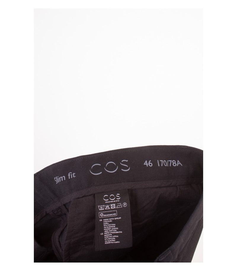 COS Herren Chino - Hose Slim fit Gr. 46 Schwarz NEU – Foto 4
