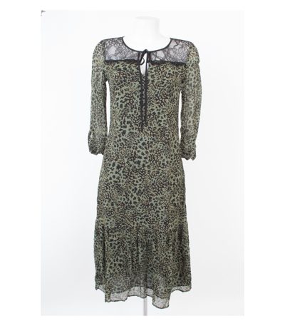 SET Damen Kleid aus Gr. DE 34 Mehrfarbig Viskose